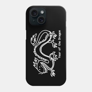 Year of the Dragon White Line Phone Case