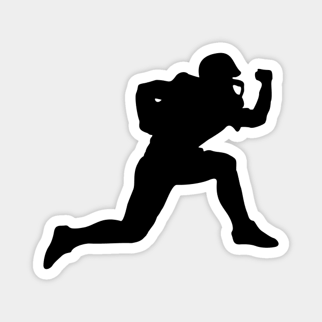 American Football Player Magnet by XOOXOO