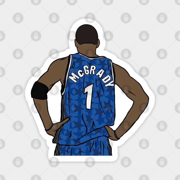 Tracy McGrady Back-To Magnet by rattraptees