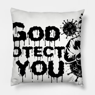 God Protect You From Covid-19 Pillow