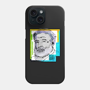 ERNEST HEMINGWAY, American novelist, short story writer, and journalist. Phone Case