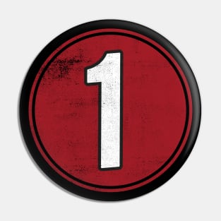 Number One 1 Pin
