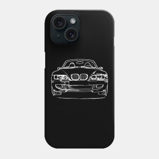 White Z3 M Car Sketch Art Phone Case