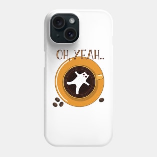 Caffeine addict cat Phone Case