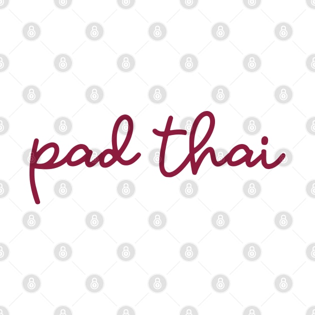 pad thai - maroon red by habibitravels