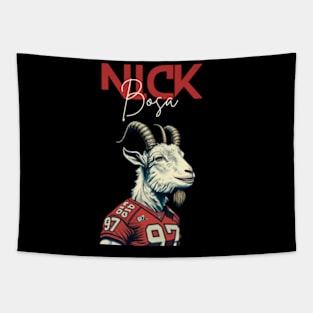 nick bosa the goat Tapestry