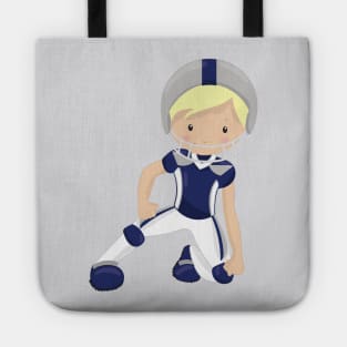 American Football, Rugby, Cute Boy, Blond Hair Tote