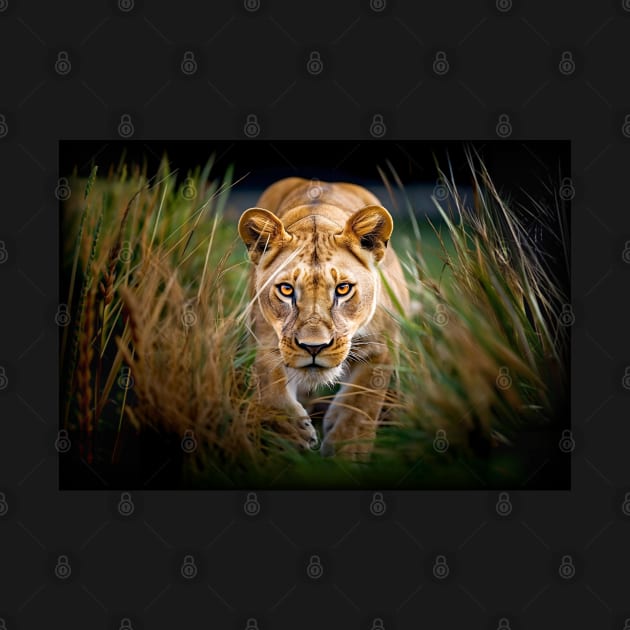 Lioness in the Grass by CoolCarVideos