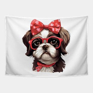 Fancy Shih Tzu Dog Tapestry