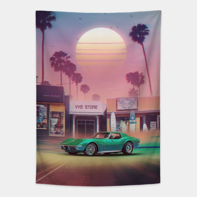 Synthwave tapestry online