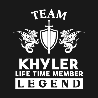 Khyler Name T Shirt - Khyler Life Time Member Legend Gift Item Tee T-Shirt