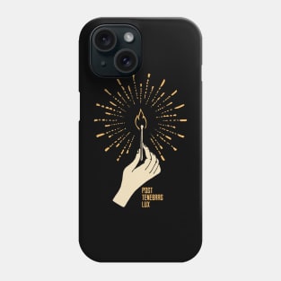 Post tenebras lux Phone Case