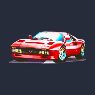 RED SPORTS CAR PIXEL T-Shirt