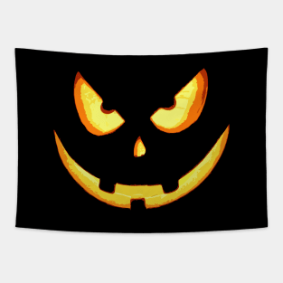 Jack O' Lantern Pumpkin Logo Halloween Pumpkin Tapestry