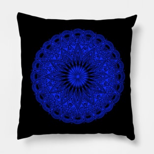 Mandala (blue) Pillow