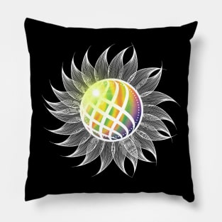 Sunflower Rainbow Pillow