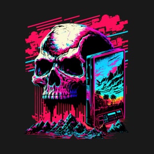 Synthwave Skull T-Shirt