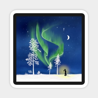 Northern lights flashlight Magnet