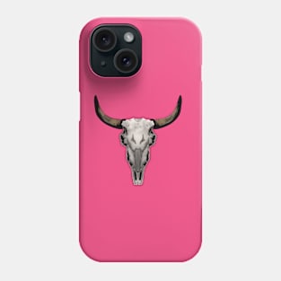 Long horn skull Phone Case