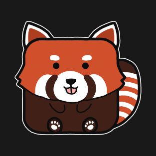 Kawaii Square Red Panda T-Shirt