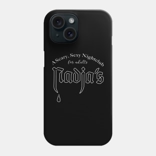 Nadja's scary sexy nightclub (white) Phone Case