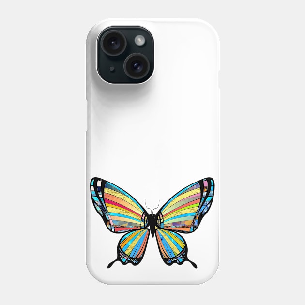 Chic Artistic Butterfly Artwork Phone Case by Nisuris Art