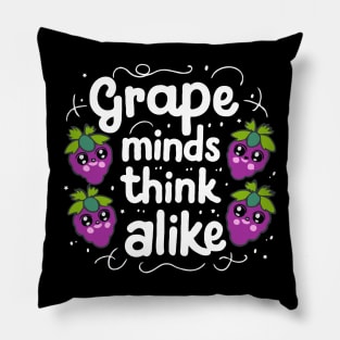 Grape Minds Think Alike Pillow