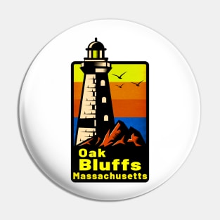 Oak Bluffs Massachusetts Lighthouse Martha's Vineyard Pin