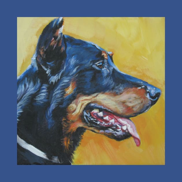 Beauceron Fine Art Painting by LASHEPARD