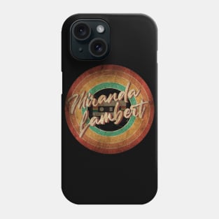 Miranda Lambert Vintage Circle Art Phone Case