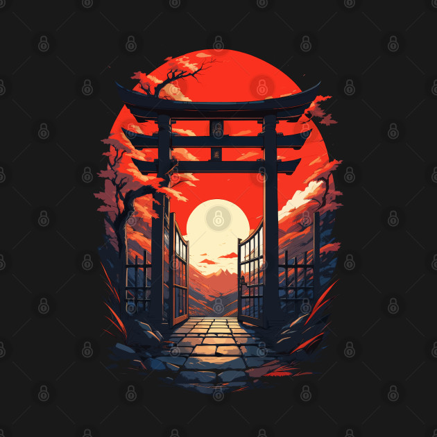 Japanese Red Gate by DeathAnarchy