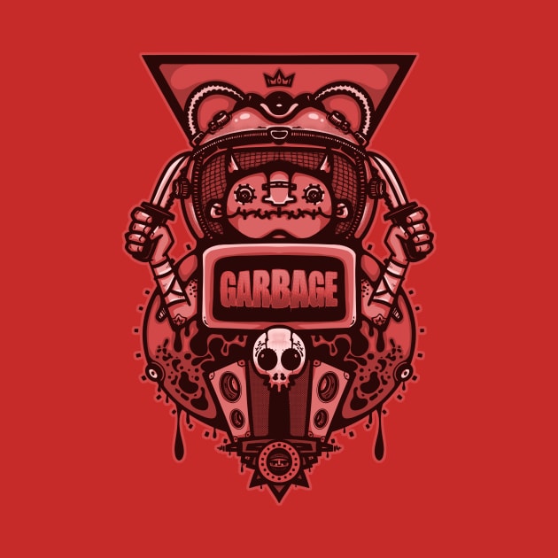 garbage red by manuvila