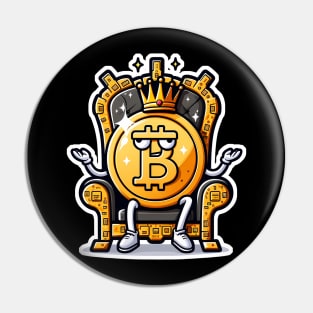 Crypto Royalty: The Reign of Bitcoin Pin