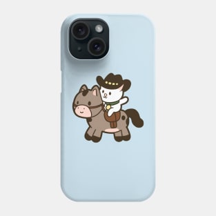 Cowboy Cat Riding Horse Phone Case