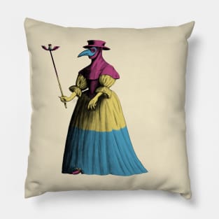 Pan lady Plague Doctor (antique) Pillow