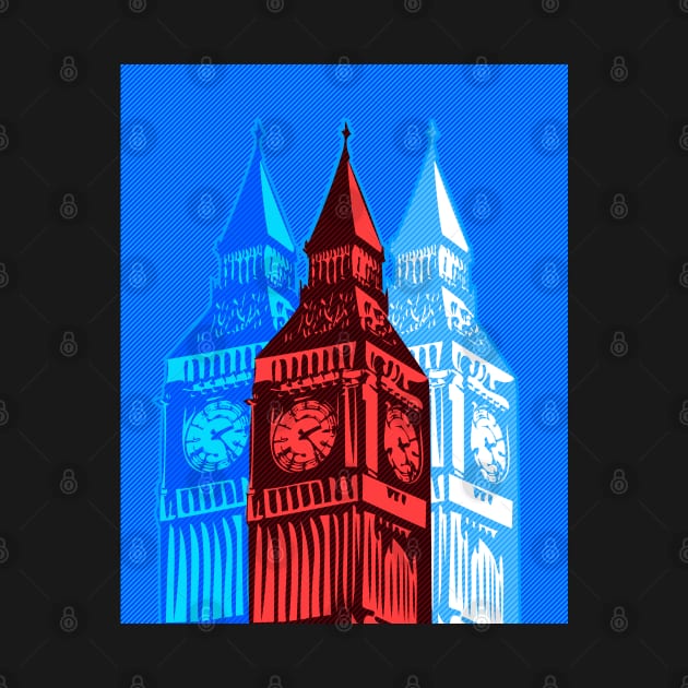 Triple Big Ben | Pop Art by williamcuccio