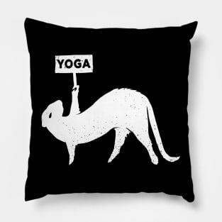 Yoga Ferret Pillow