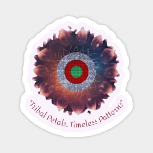 Tribal Petals, Timeless Patterns – A Hmong Bloom Magnet