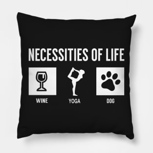 Wine, Yoga, Dog Pillow