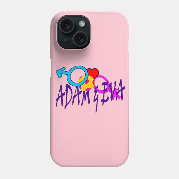 Adam and Eva Phone Case by momomoma