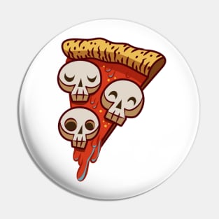 Skull Pizza Pin