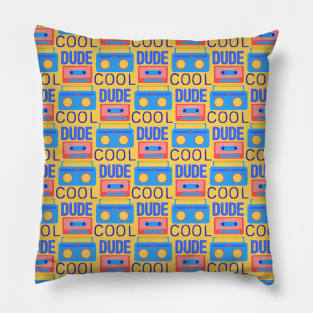 Cool Dude Retro Music Gadgets Pillow