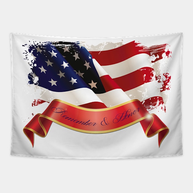 Remember & Honor - Memorial Day Tapestry by Aloha Designs