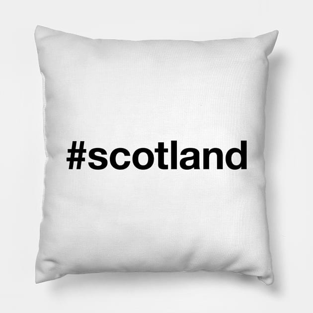 SCOTLAND Hashtag Pillow by eyesblau