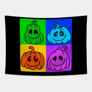 Smiling Pumpkin Pop Tapestry