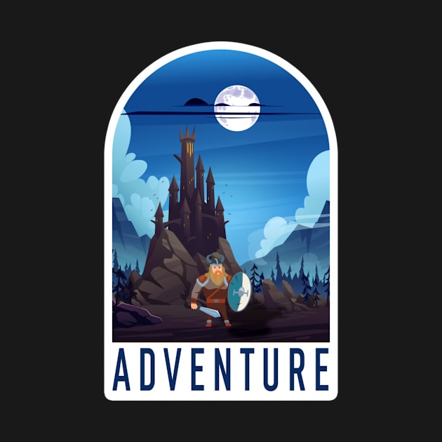 Adventure Vikings Sticker, for Norway lover, Norway by norwayraw