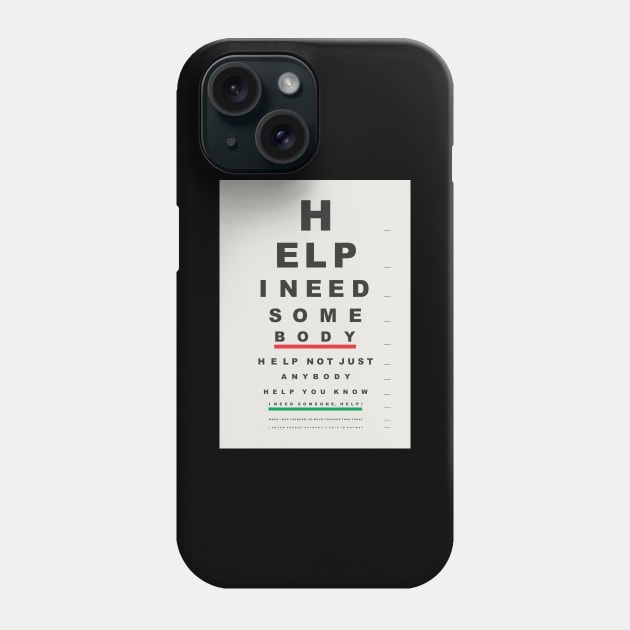 HELP Phone Case by NICKROLL