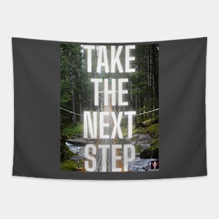 Take The Next Step Motivational Art Tapestry