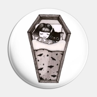 Little Sleeping Vampire Girl Pin