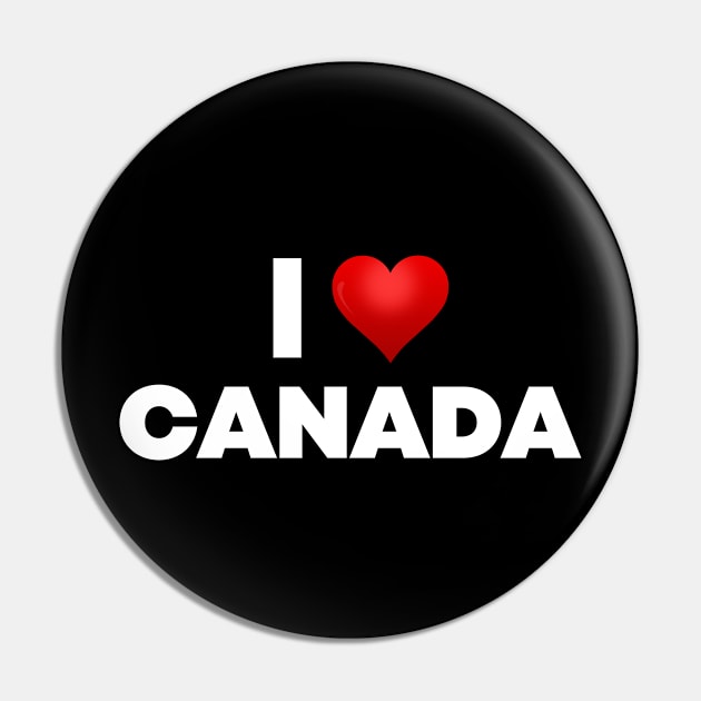 I Love Canada Pin by Itsheartshop